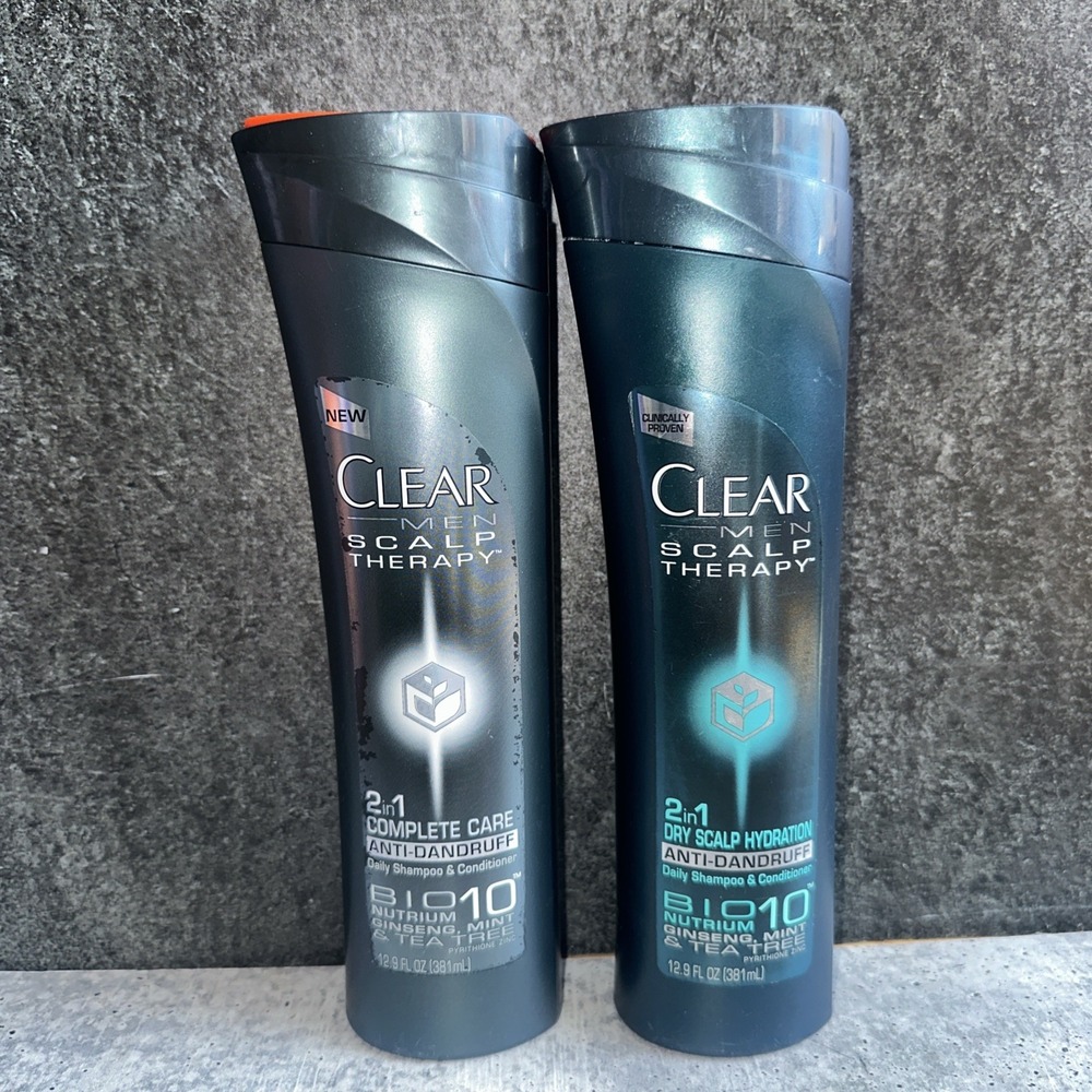 2 CLEAR MEN 2in1 Dry Scalp Hydration Complete Anti-Dandruff Shampoo Conditioner